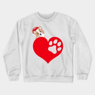 i love dog merry christmas day holiday theme edition design Crewneck Sweatshirt